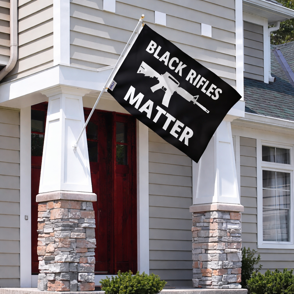 BLACK RIFLES MATTER FLAG