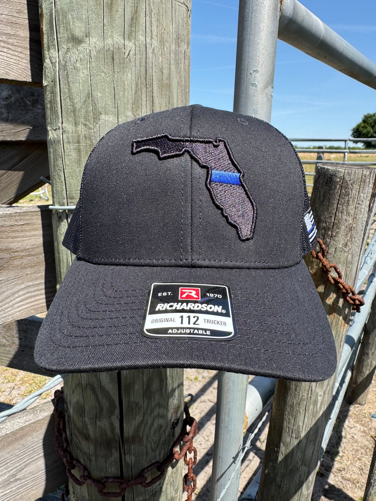 FLORIDA LAW ENFORCEMENT - SIDE THIN BLUE LINE FLAG