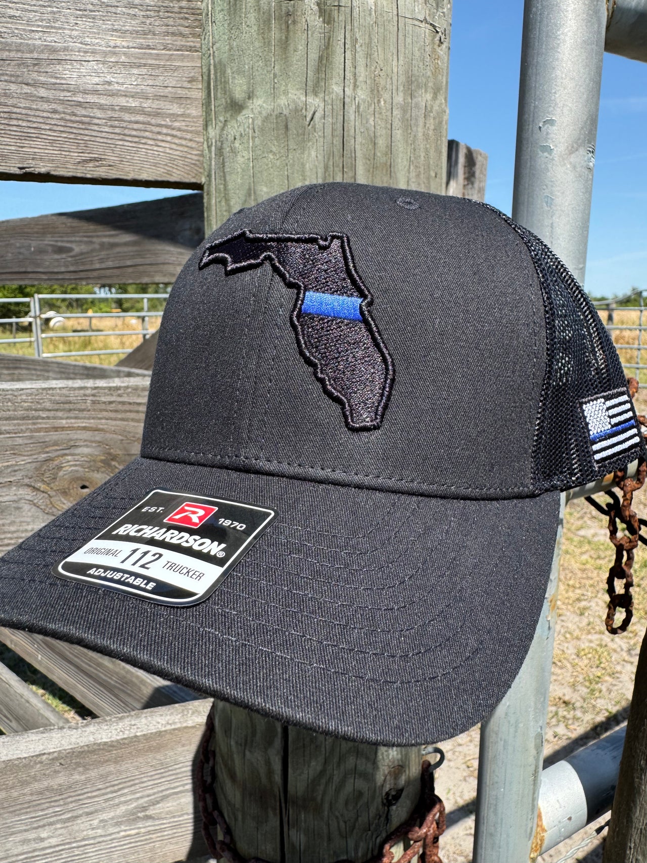 FLORIDA LAW ENFORCEMENT - SIDE THIN BLUE LINE FLAG