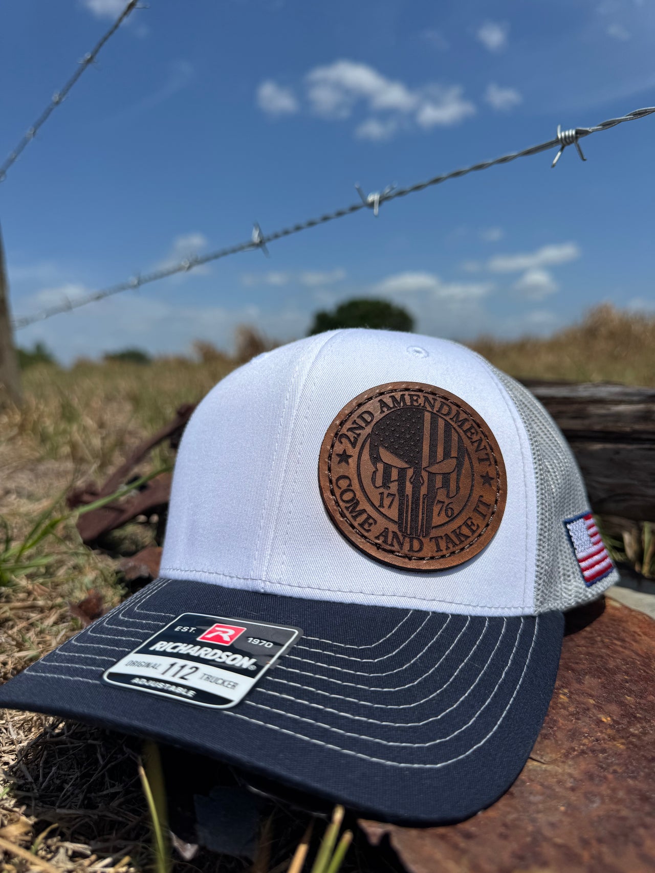 2ND AMENDMENT - COME AND TAKE IT - SIDE AMERICAN FLAG