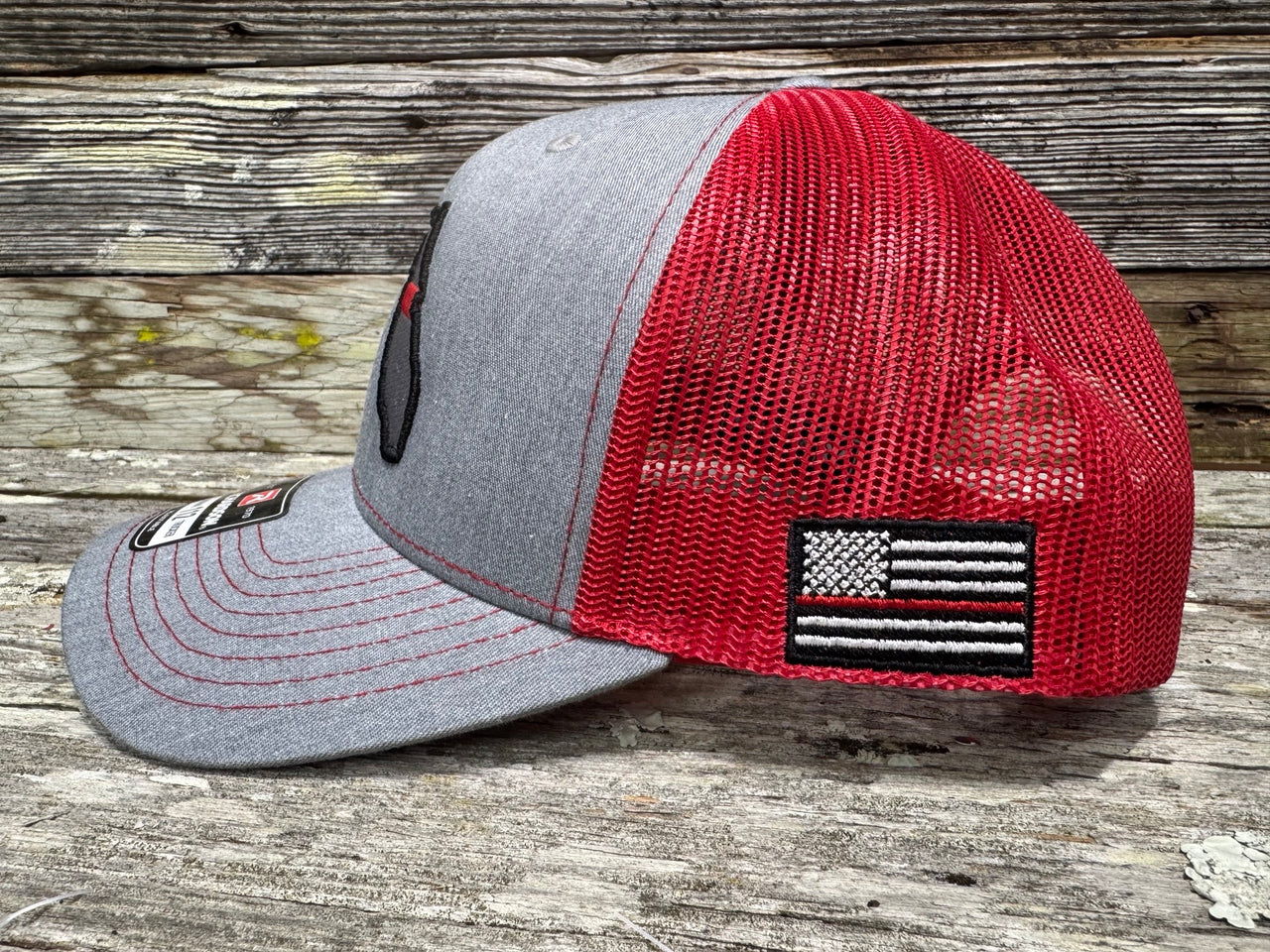 FLORIDA FIREFIGHTER - SIDE THIN RED LINE FLAG