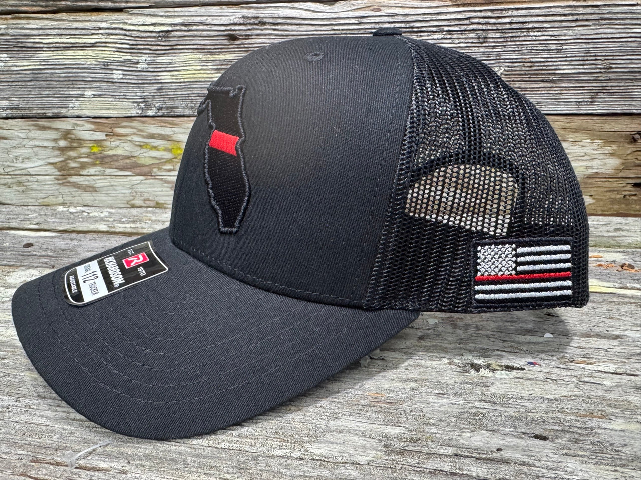FLORIDA FIREFIGHTER - SIDE THIN RED LINE FLAG